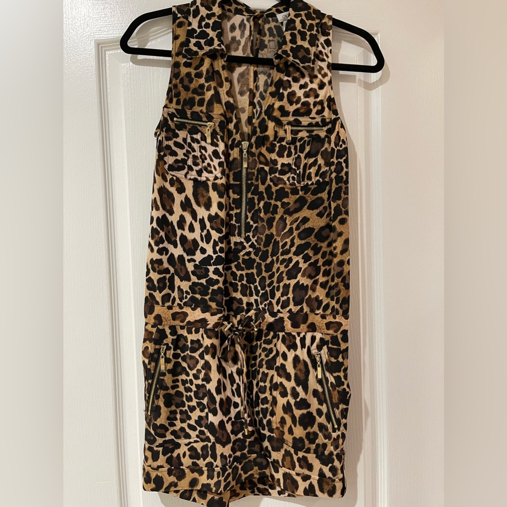 Caché Animal Print Romper